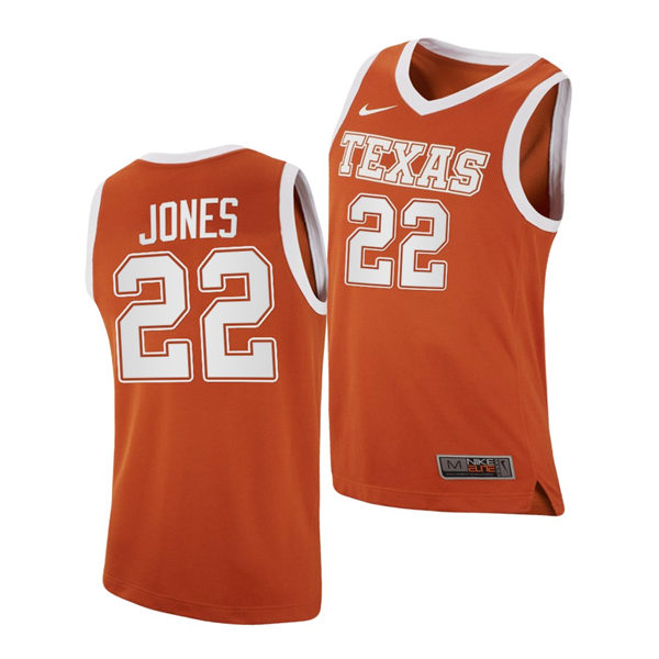 Men's Texas Longhorns #22 Kai Jones 2020-21 Nike Orange College Basketball Jersey