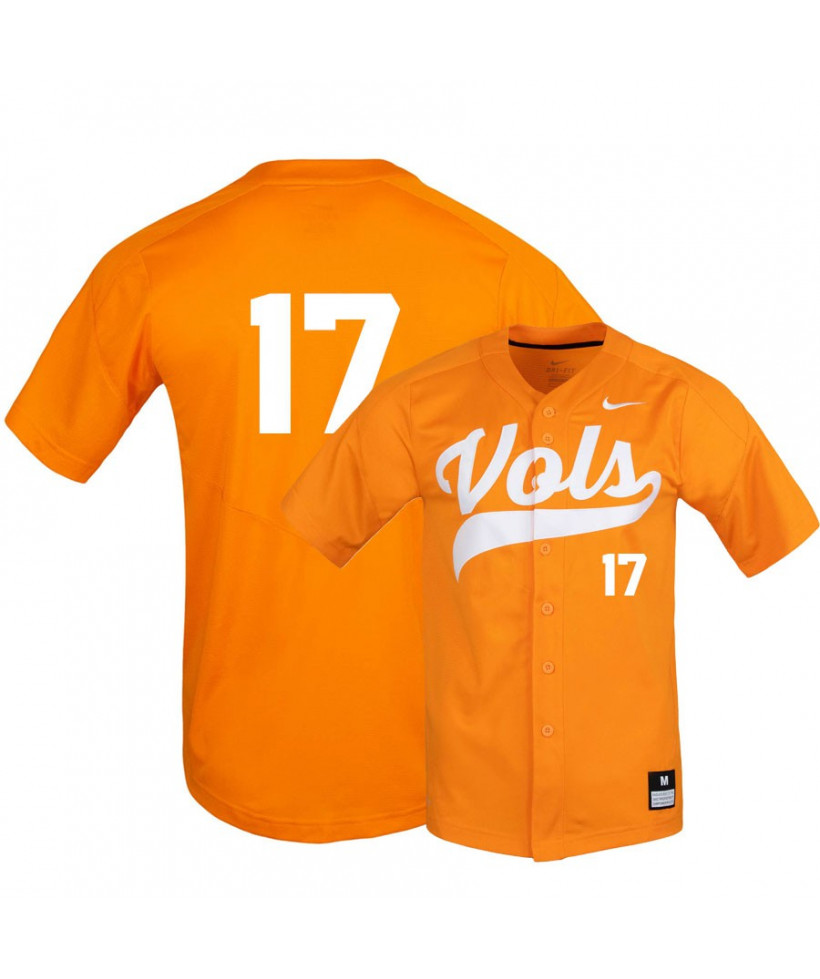 Nike Tennessee Volunteers #17 Connor Pavolony Elite Orange Baseball Jersey
