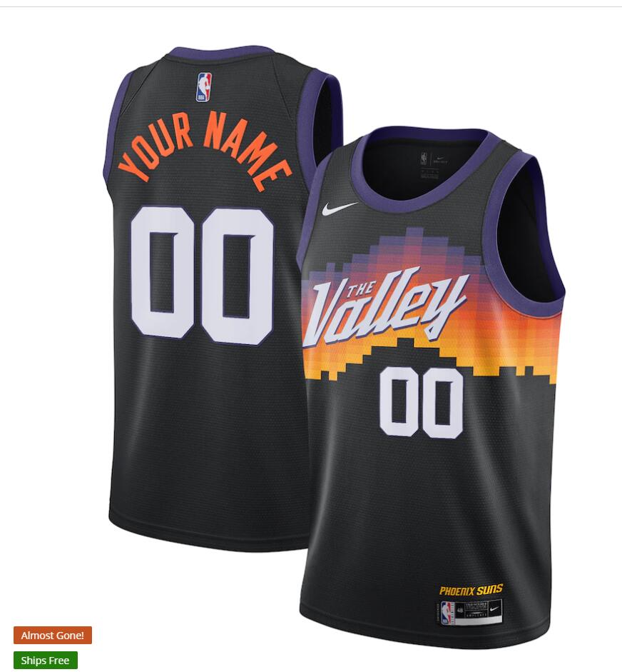 Phoenix Suns Custom Black Nike 2025-26 City Edition Jersey