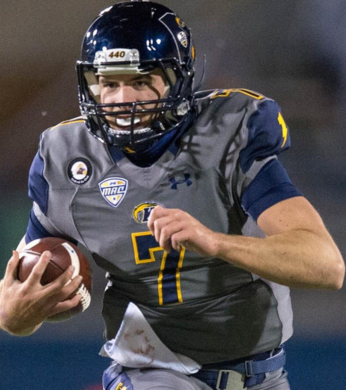 Kent State Golden Flashes Custom Under Armour Grey College football Game Jersey