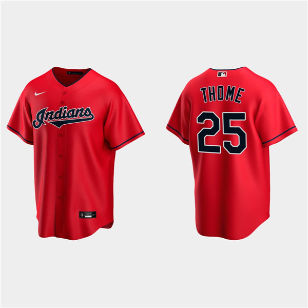 Youth Cleveland Indians Retired Player #25 Jim Thome Nike Red Cool  Base Jersey