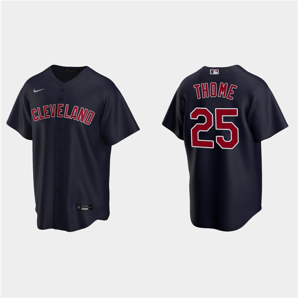 Youth Cleveland Indians #25 Jim Thome Nike Navy Alternate Cleveland CoolBase Jersey
