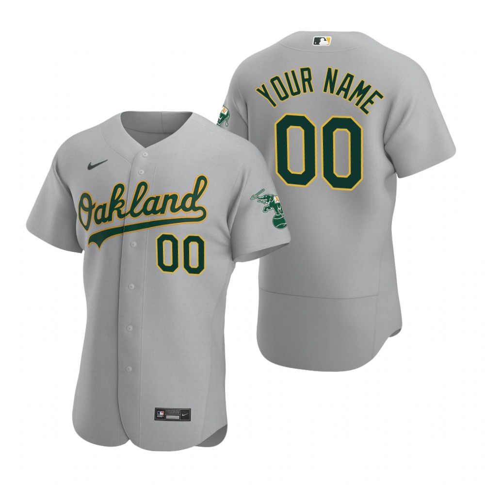 Oakland Athletics Custom 2024 Nike Gray FlexBase Jersey