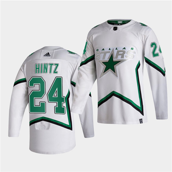 Youth Dallas Stars #24 Roope Hintz Adidas 2021 Reverse Retro Jersey