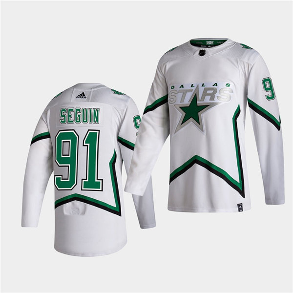 Women's Dallas Stars #91 Tyler Seguin Adidas 2021 Reverse Retro Jersey