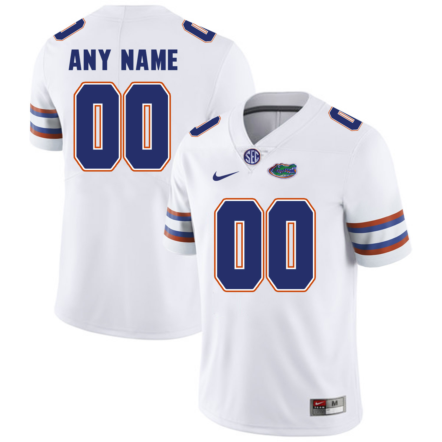 Mens Florida Gators Custom White Nike Football Jersey