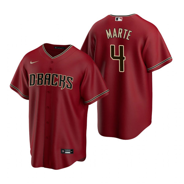 Youth Arizona Diamondbacks #4 Ketel Marte Nike Red Alternate Cool Base Jersey