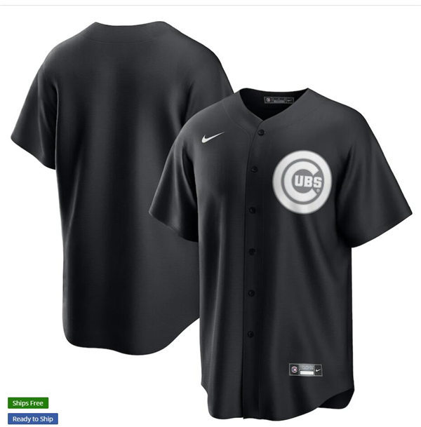 Chicago Cubs Custom Nike Black Fashion Jersey