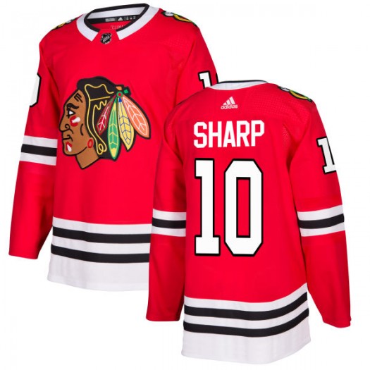 Mens Chicago Blackhawks Retired Player #10 Patrick Sharp Adidas Home Red Jersey