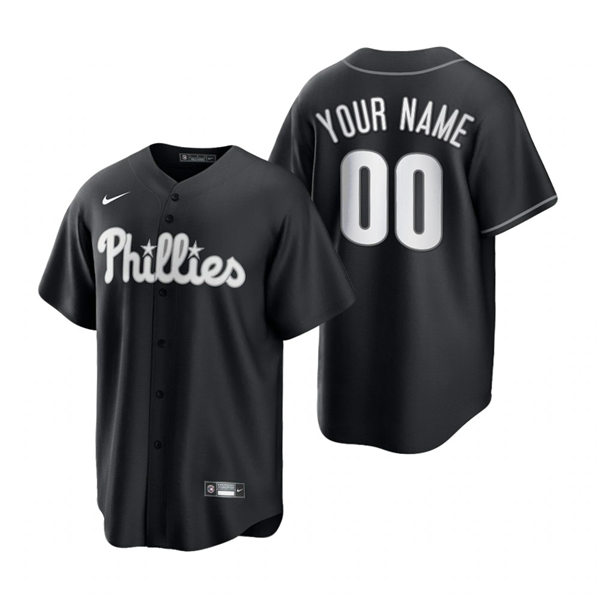 Philadelphia Phillies Custom Nike 2021 Black Fashion Jersey