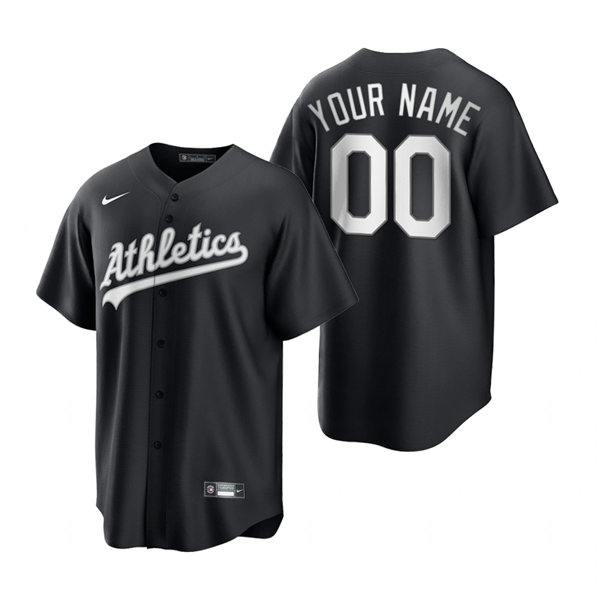 Mens Oakland Athletics Custom Nike 2021 Black Fashion Jersey