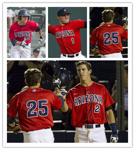 Mens Youth Arizona Wildcats Custom Nike 2018 Red with stripe Baseball Jersey