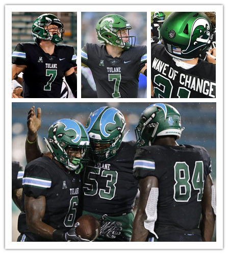 Tulane Green Wave Custom Nike Black Football Jersey