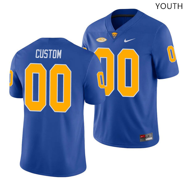 Youth Pittsburgh Panthers Custom Tyler Boyd Nathan Peterman Jordan Whitehead Aaron Donald Nike 2020 Royal Football Jersey