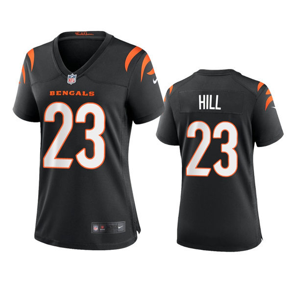 Womens Cincinnati Bengals #23 Daxton Hill Black Team Color Limited Jersey