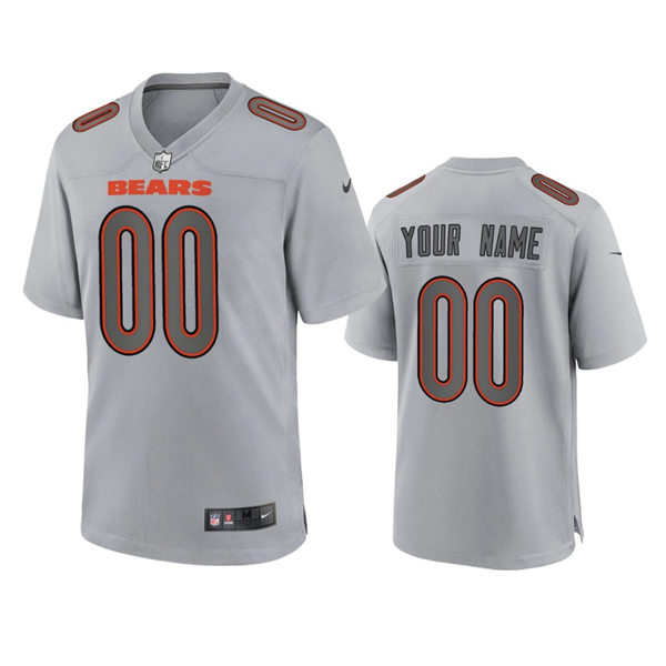 Chicago Bears Custom Gray Atmosphere Fashion Game Jersey