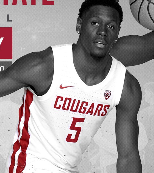 Mens Youth Washington State Cougars #5 TJ Bamba Nike 2022 White College Basketball Game Jersey