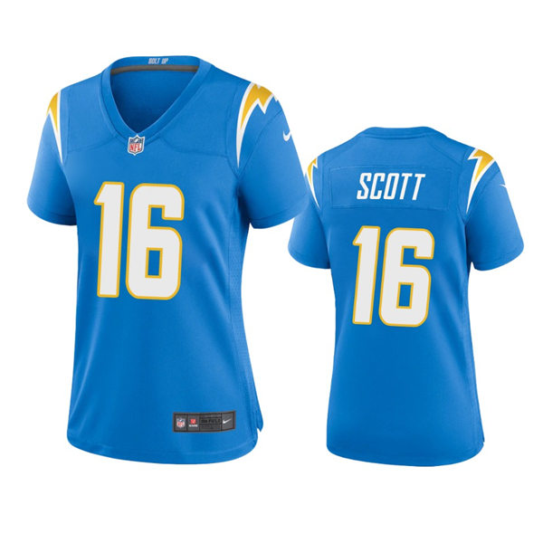 Womens Los Angeles Chargers #16 J.K. Scott Powder Blue Limited Jersey