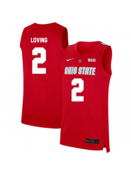 Men's #2 Marc Loving Ohio State Buckeyes Elite Nike Scarlet Stitched College Basketball Jersey