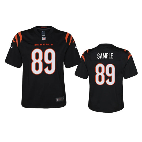 Youth Cincinnati Bengals #89 Drew Sample Nike Black Team Color Limited Jersey