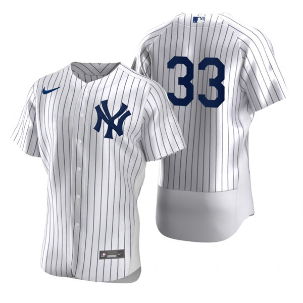 Mens New York Yankees #33 Tim Locastro Nike White Home FlexBase Player Jersey