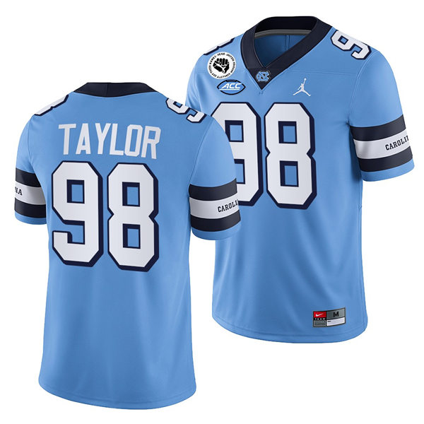 North Carolina Tar Heels #98 Lawrence Taylor Royal Retro Untouchable College Football Jersey