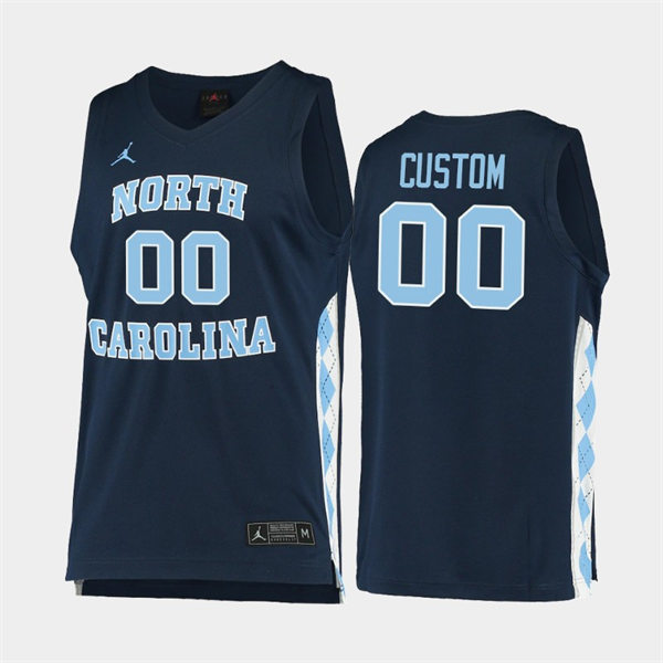 North Carolina Tar Heels Custom Navy Alternate College Basketball Game Jersey