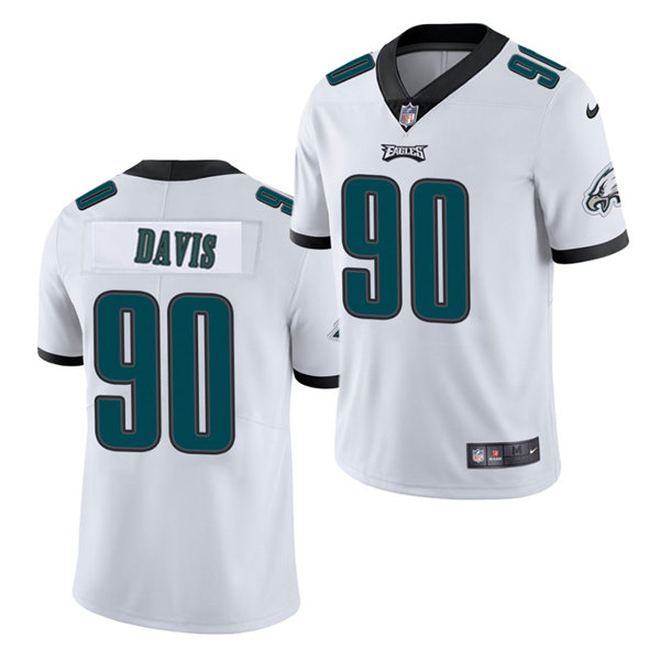 Youth Philadelphia Eagles #90 Jordan Davis Nike White Limited Jersey