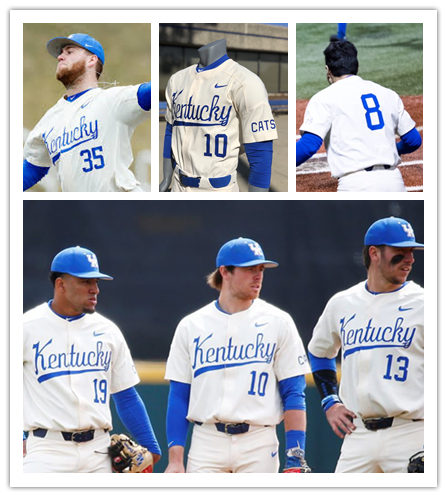 Kentucky Wildcats Custom Nike Cream College Baseball Game Jersey