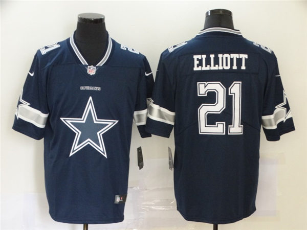 Men's #21 Ezekiel Elliott Dallas Cowboys Stitched Nike Team Icon Jersey