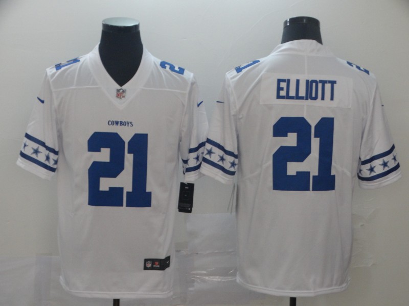 Men's #21 Ezekiel Elliott Dallas Cowboys Stitched Nike NFL team logo cool edition jerseys