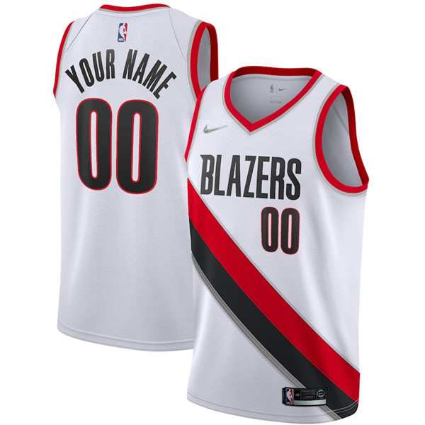 Portland Trail Blazers Custom White Nike Association Edition Jersey