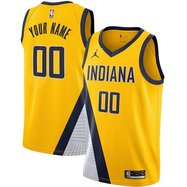 Indiana Pacers Custom 2024 Yellow Statement Edition Jersey