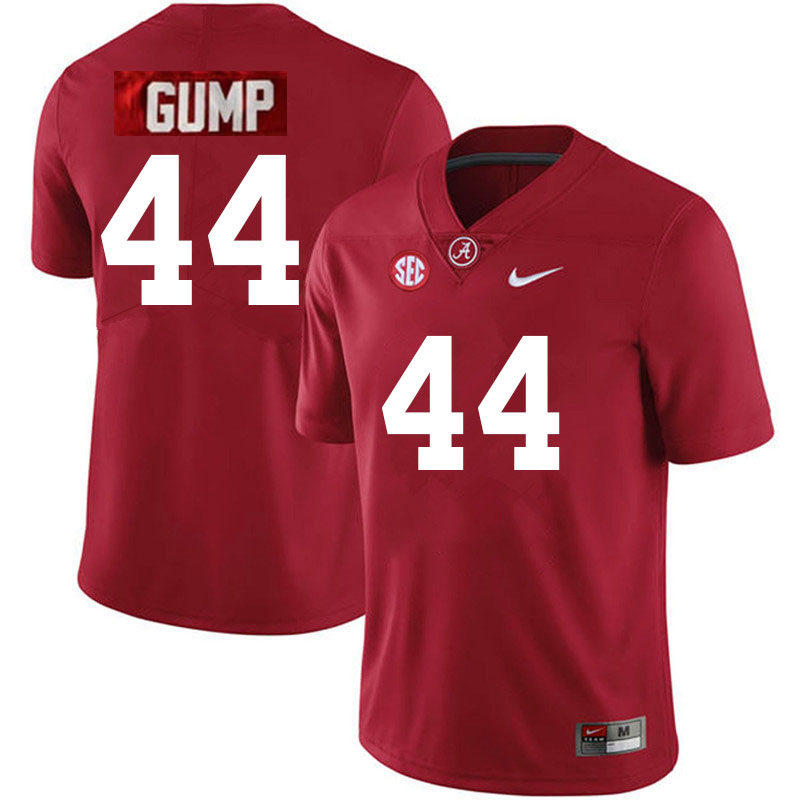 Men's Youth Alabama Crimson Tide #44 Forrest Gump Crimson College Football Game Jersey