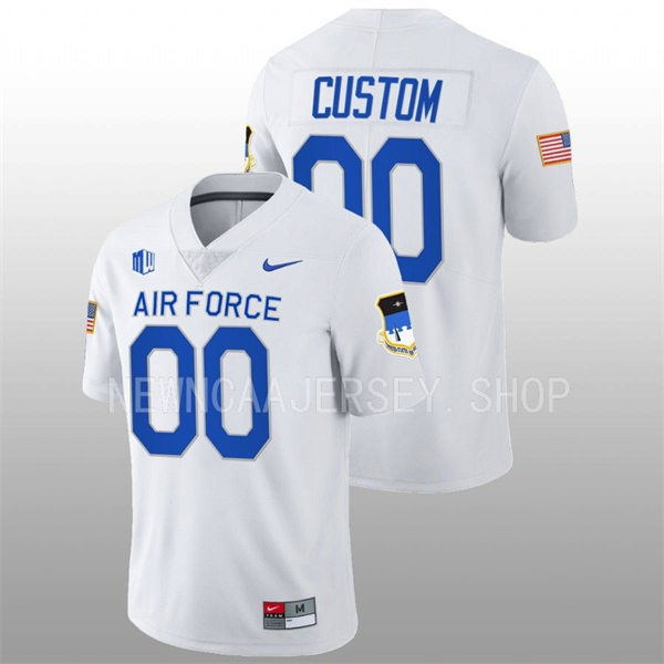 Air Force Falcons Custom Nike White College Football Game Jersey