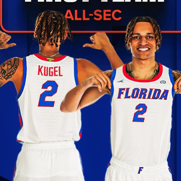 Florida Gators Custom 2025 White Basketball Game Jersey