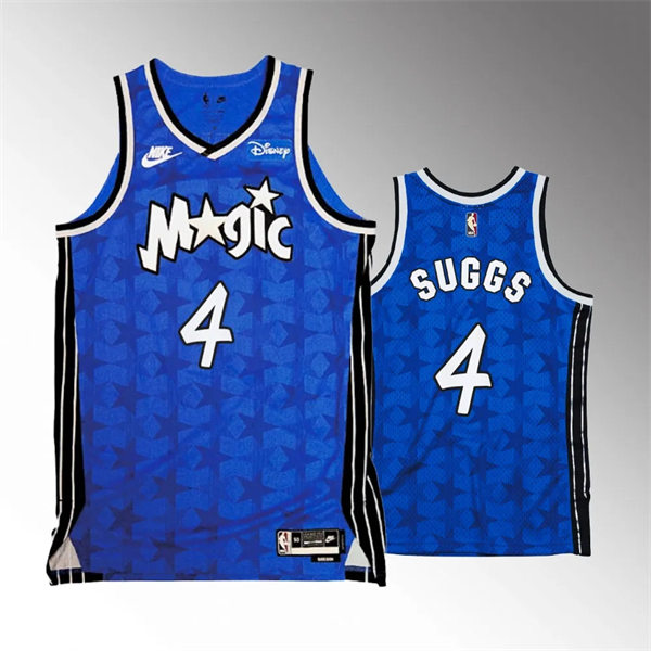 Men's Orlando Magic #4 Jalen Suggs 2023-24 Classic Edition Jersey - Blue