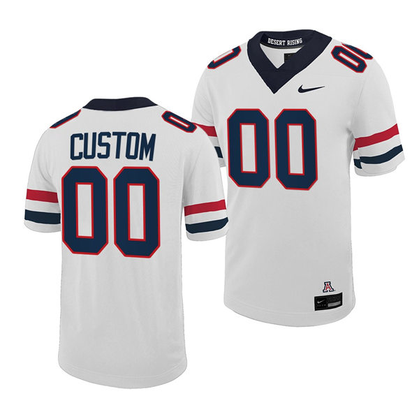 Mens Youth Arizona Wildcats Custom Nike 2022 White Football Game Jersey