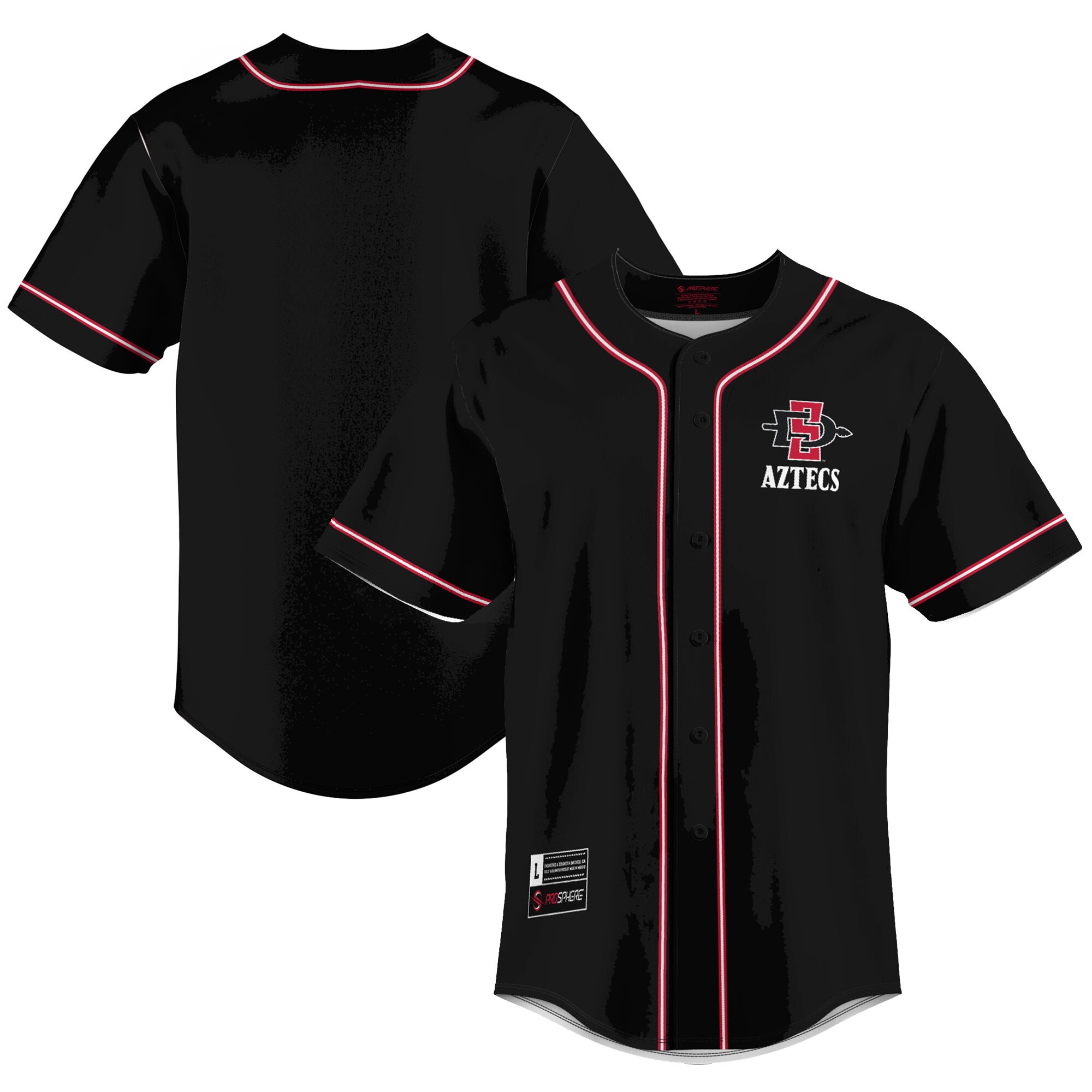 Mens Youth San Diego State Aztecs Custom Nike Black College Baseball Limited Jersey