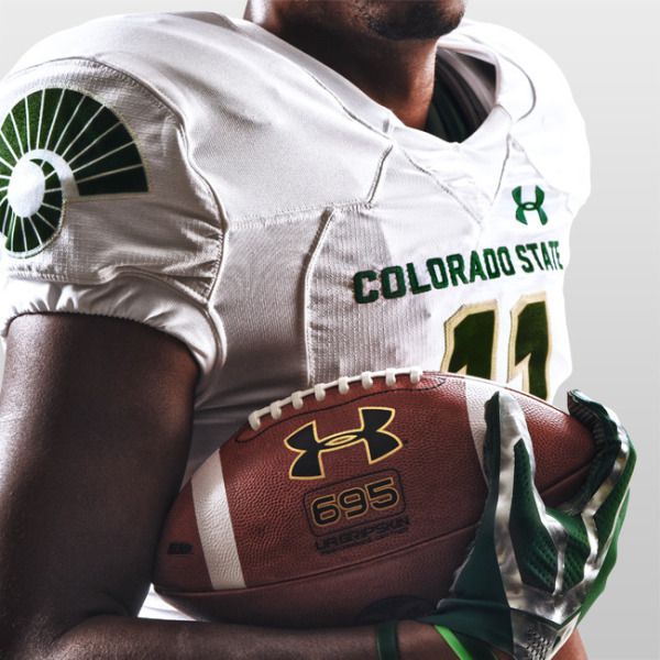 Colorado State Rams Custom 2021 White College Football Game Jersey
