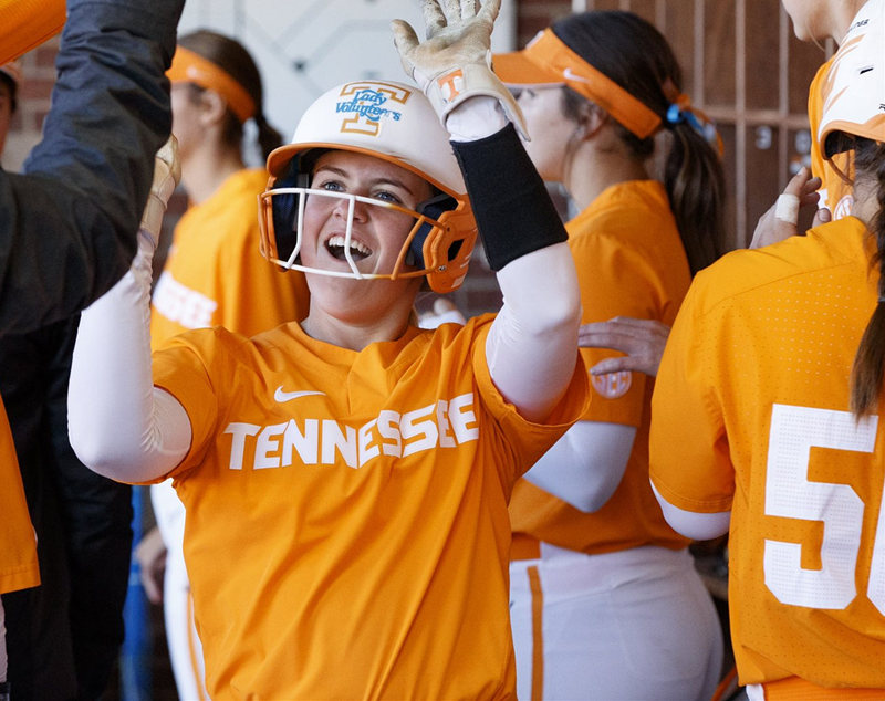 Tennessee Lady Volunteers Custom Nike Orange Two-Button Pullover Softball Jersey