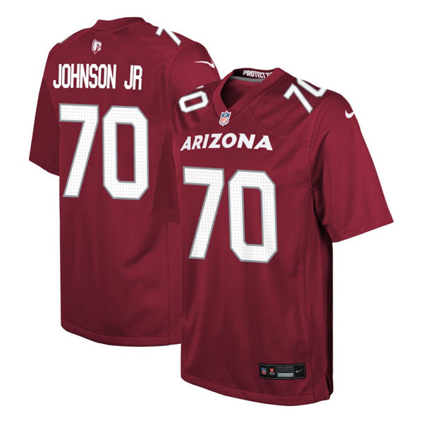 Youth Arizona Cardinals #70 Paris Johnson Jr. Nike 2023 Home Cardinal Limited Jersey