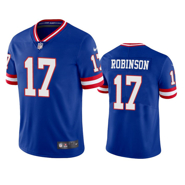 Men's New York Giants #17 Wan'Dale Robinson Nike Royal Classic Limited Jersey