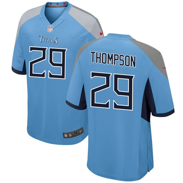 Mens Tennessee Titans #29 Josh Thompson Nike Light Blue Alternate Vapor Untouchable Limited Jersey