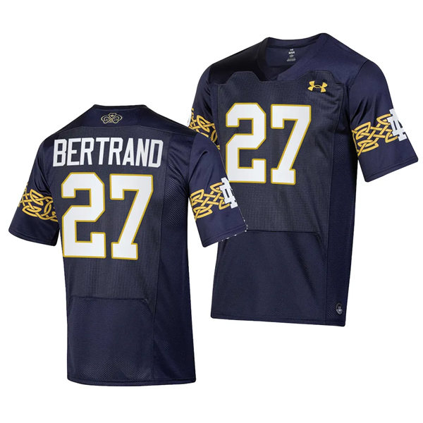 Mens Youth Notre Dame Fighting Irish #27 Aer Lingus 2023 Aer Lingus College Football Classic Jersey - Navy