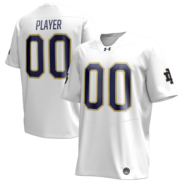 Notre Dame Fighting Irish Custom 2025 White Away Football Jersey