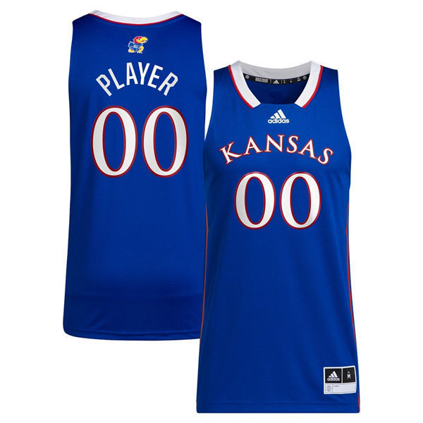 Kansas Jayhawks Custom 2023 Royal Basketball Jersey