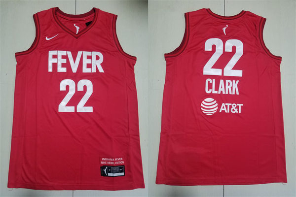 Mens Indiana Fever #22 Caitlin Clark Red Rebel Edition Victory Player Jersey