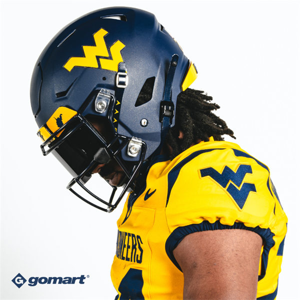 West Virginia Mountaineers Custom Nike Gold Football Game Jersey