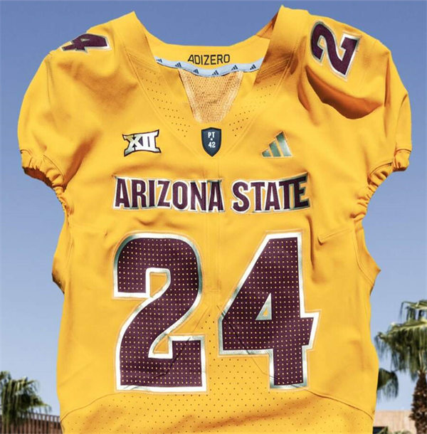Arizona State Sun Devils Custom 2025 XII Gold Football Game Jersey